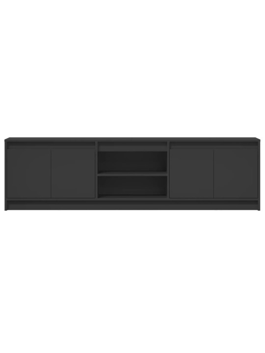 TV skříňka s LED černá 180 x 34 x 50 cm kompozitní dřevo