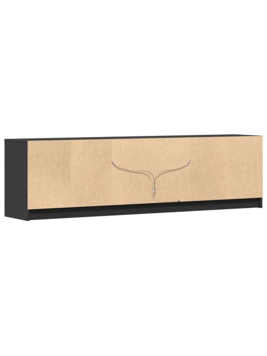 TV skříňka s LED černá 180 x 34 x 50 cm kompozitní dřevo
