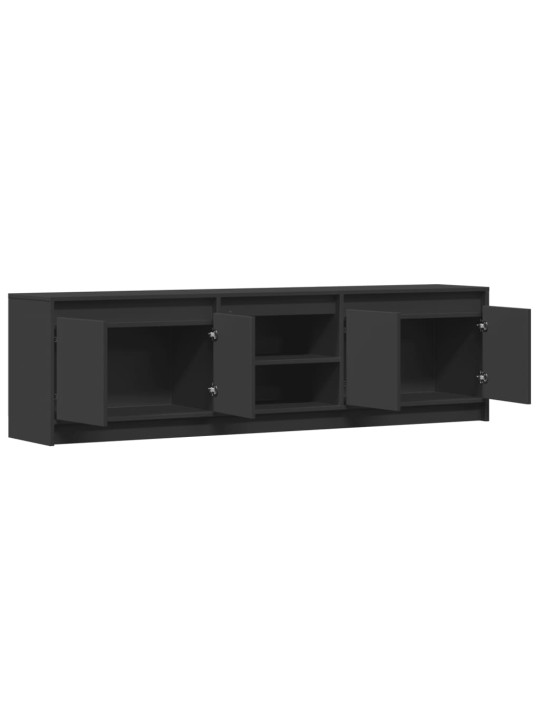 TV skříňka s LED černá 180 x 34 x 50 cm kompozitní dřevo