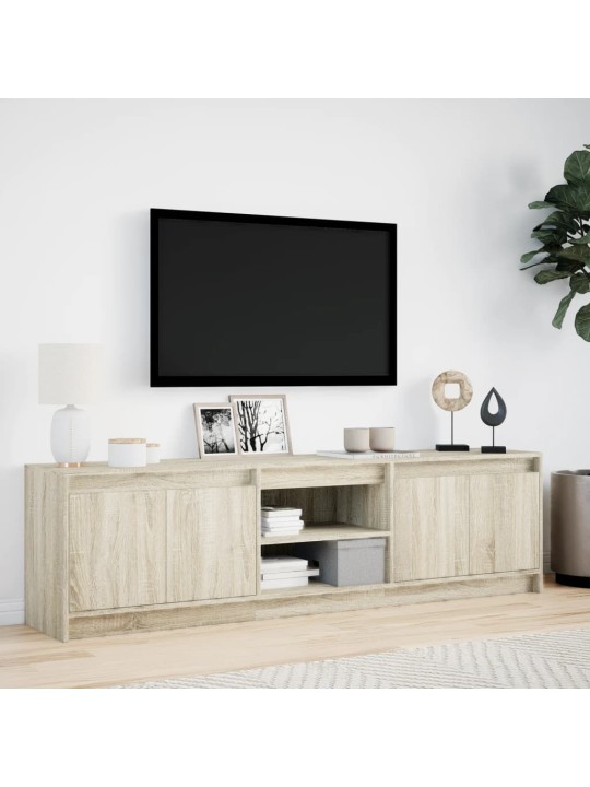 TV skříňka s LED dub sonoma 180 x 34 x 50 cm kompozitní dřevo