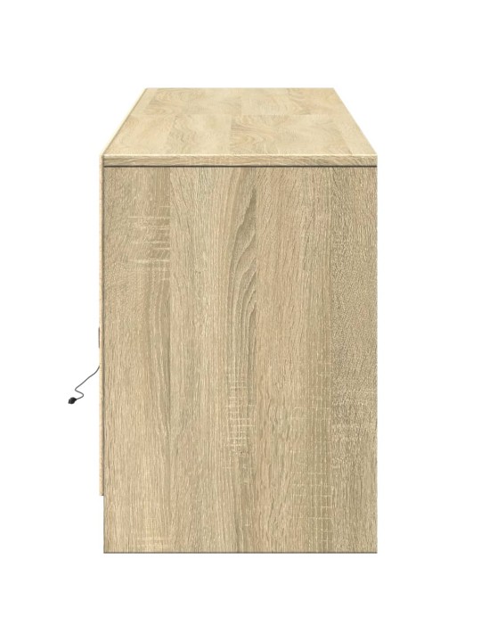 TV skříňka s LED dub sonoma 180 x 34 x 50 cm kompozitní dřevo