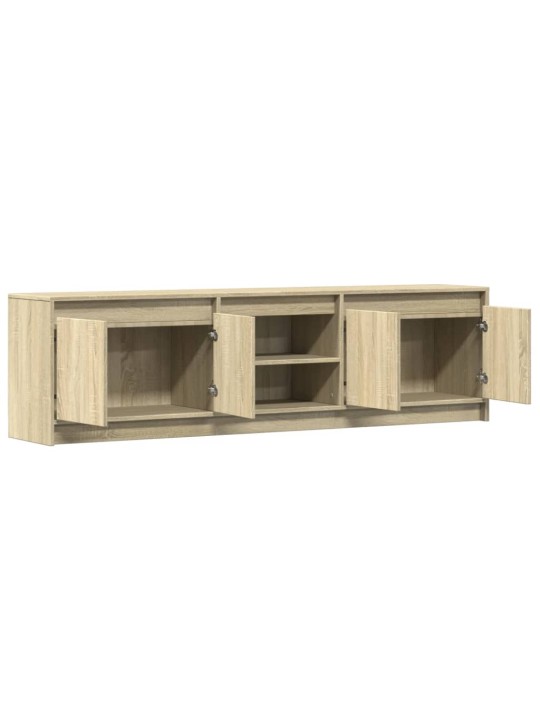 TV skříňka s LED dub sonoma 180 x 34 x 50 cm kompozitní dřevo