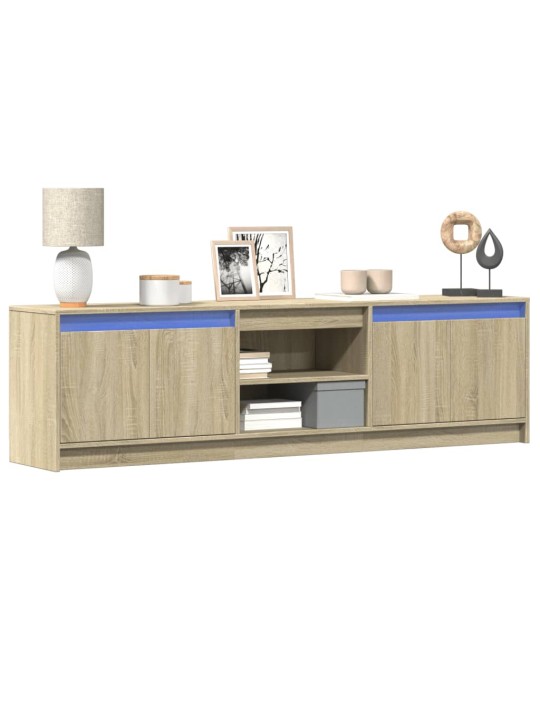 TV skříňka s LED dub sonoma 180 x 34 x 50 cm kompozitní dřevo