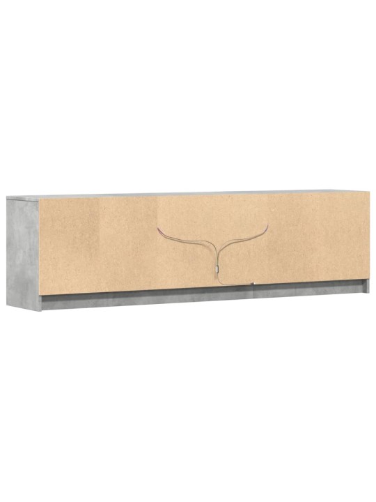 TV skříňka s LED betonově šedá 180x34x50 cm kompozitní dřevo