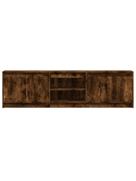 Tv skříňka s led kouřový dub 180 x 34 x 50 cm kompozitní dřevo