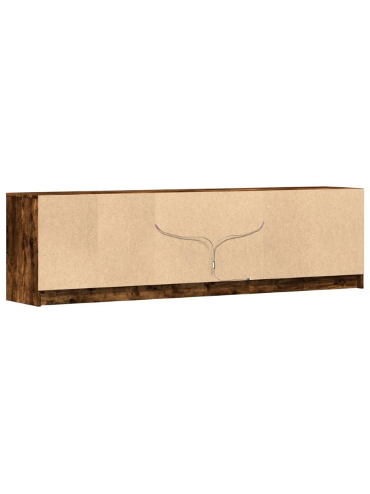 Tv skříňka s led kouřový dub 180 x 34 x 50 cm kompozitní dřevo