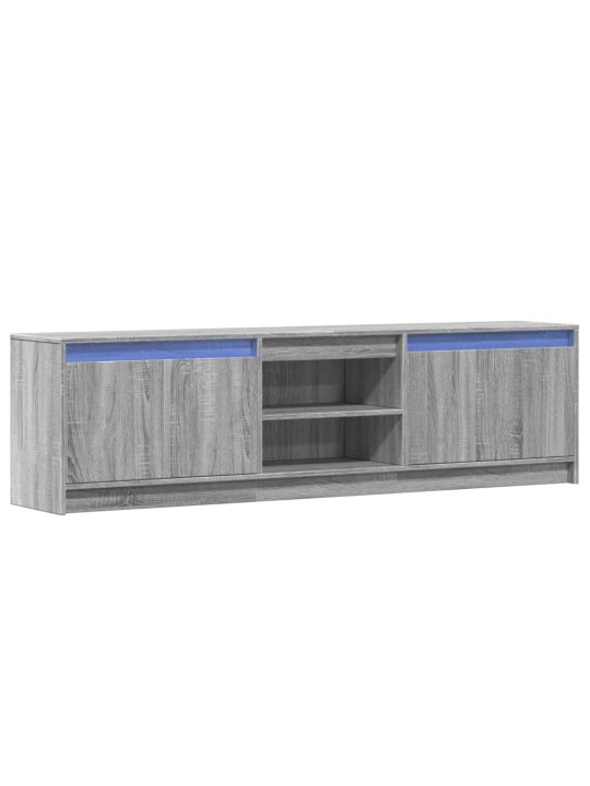 Tv skříňka s led šedá sonoma 180 x 30 x 50 cm kompozitní dřevo