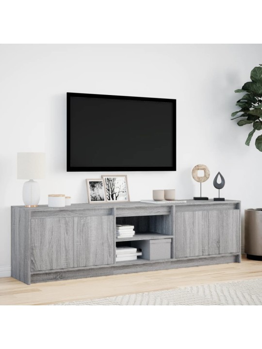 Tv skříňka s led šedá sonoma 180 x 30 x 50 cm kompozitní dřevo