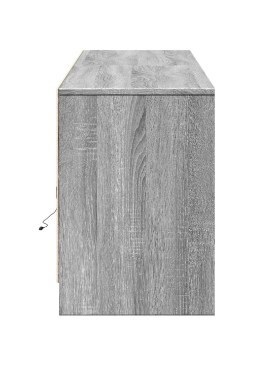 Tv skříňka s led šedá sonoma 180 x 30 x 50 cm kompozitní dřevo