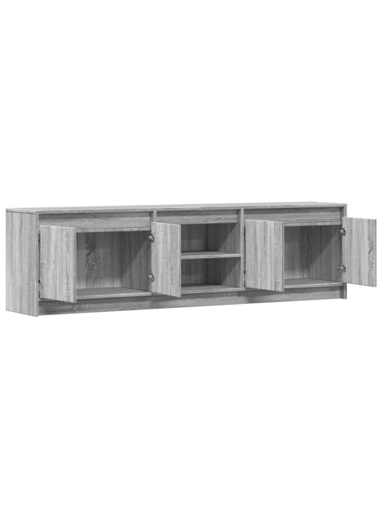 Tv skříňka s led šedá sonoma 180 x 30 x 50 cm kompozitní dřevo