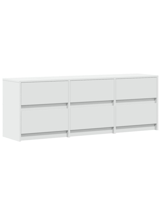 TV skříňka s LED bílá 140 x 34 x 50 cm kompozitní dřevo