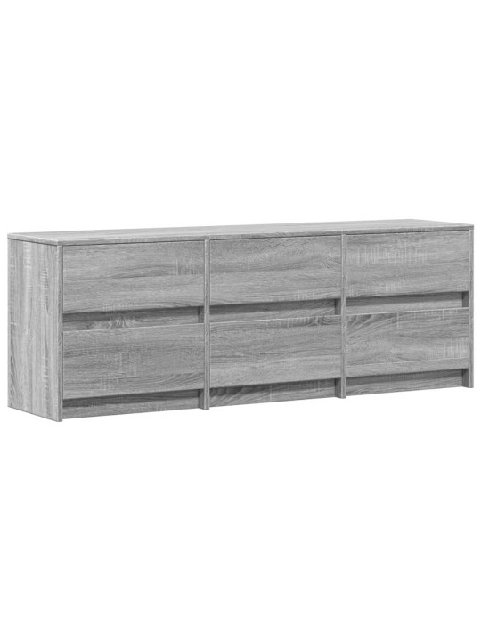 Tv skříňka s led šedá sonoma 140 x 34 x 50 cm kompozitní dřevo