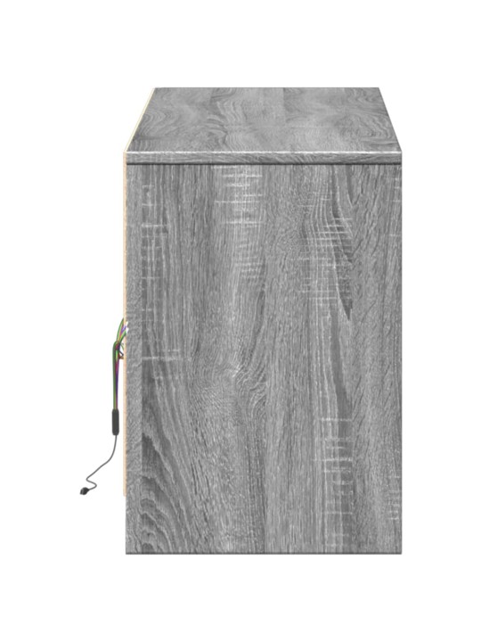 Tv skříňka s led šedá sonoma 140 x 34 x 50 cm kompozitní dřevo