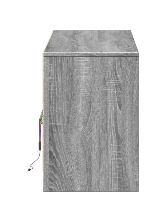 Tv skříňka s led šedá sonoma 140 x 34 x 50 cm kompozitní dřevo