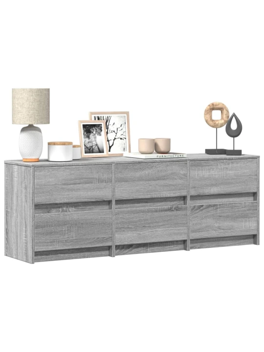 Tv skříňka s led šedá sonoma 140 x 34 x 50 cm kompozitní dřevo