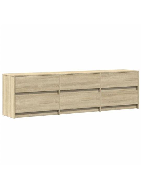 TV skříňka s LED dub sonoma 180 x 34 x 50 cm kompozitní dřevo