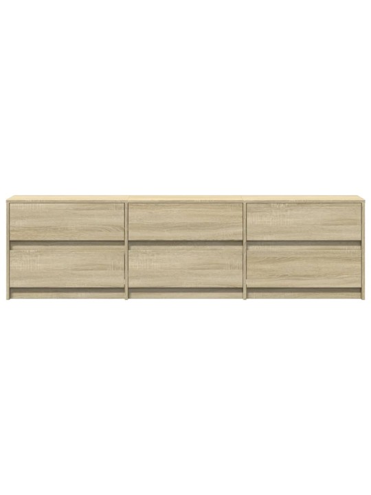 TV skříňka s LED dub sonoma 180 x 34 x 50 cm kompozitní dřevo