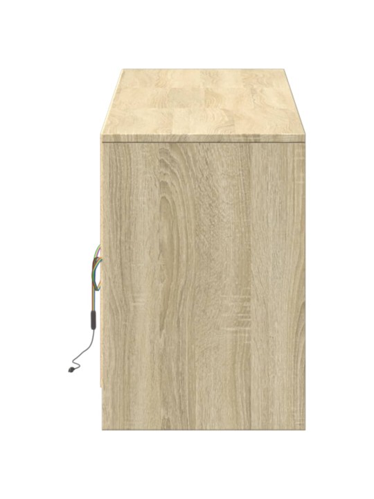 TV skříňka s LED dub sonoma 180 x 34 x 50 cm kompozitní dřevo