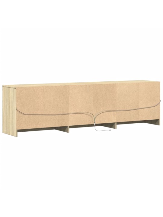 TV skříňka s LED dub sonoma 180 x 34 x 50 cm kompozitní dřevo
