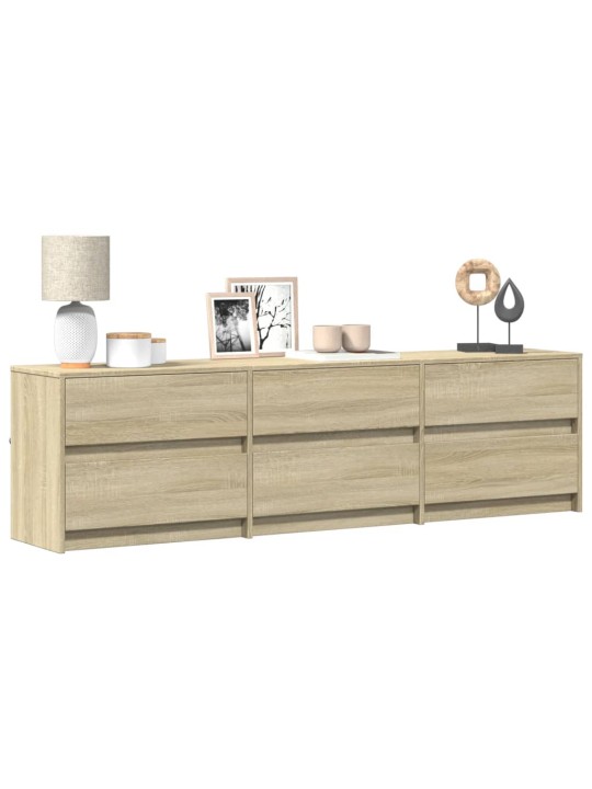 TV skříňka s LED dub sonoma 180 x 34 x 50 cm kompozitní dřevo