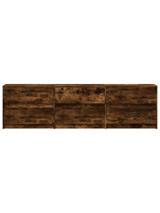 Tv skříňka s led kouřový dub 180 x 34 x 50 cm kompozitní dřevo