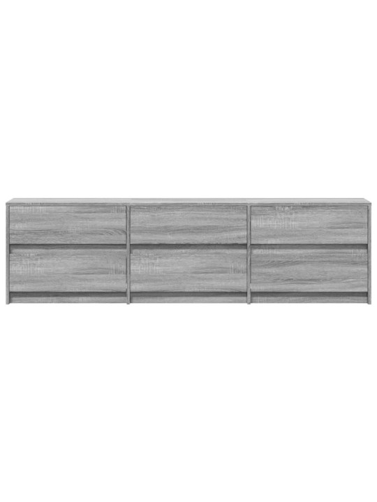Tv skříňka s led šedá sonoma 180 x 30 x 50 cm kompozitní dřevo