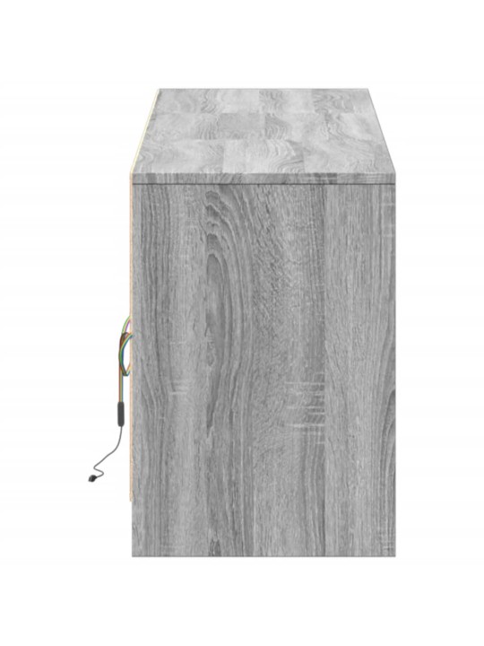 Tv skříňka s led šedá sonoma 180 x 30 x 50 cm kompozitní dřevo