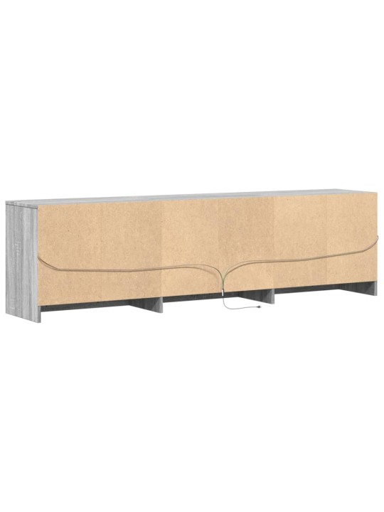 Tv skříňka s led šedá sonoma 180 x 30 x 50 cm kompozitní dřevo