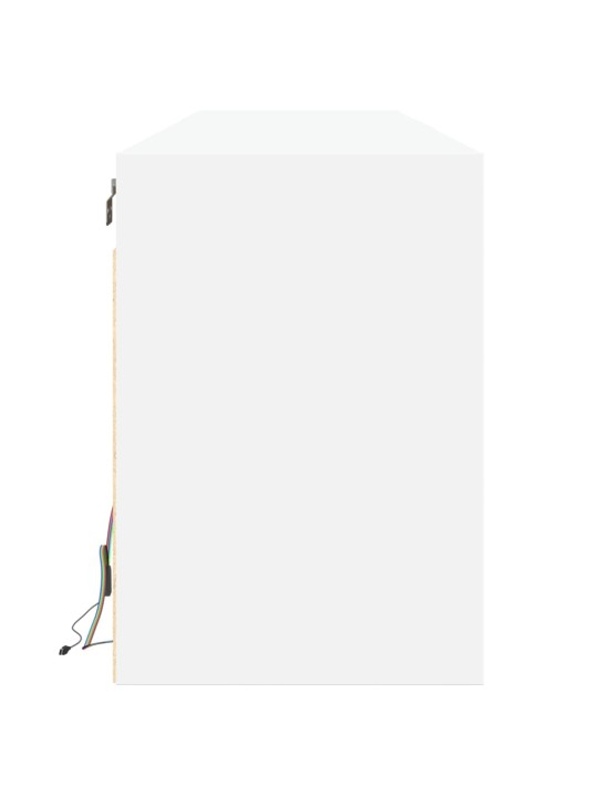 Nástěnná TV skříňka s LED bílá 180 x 31 x 45 cm