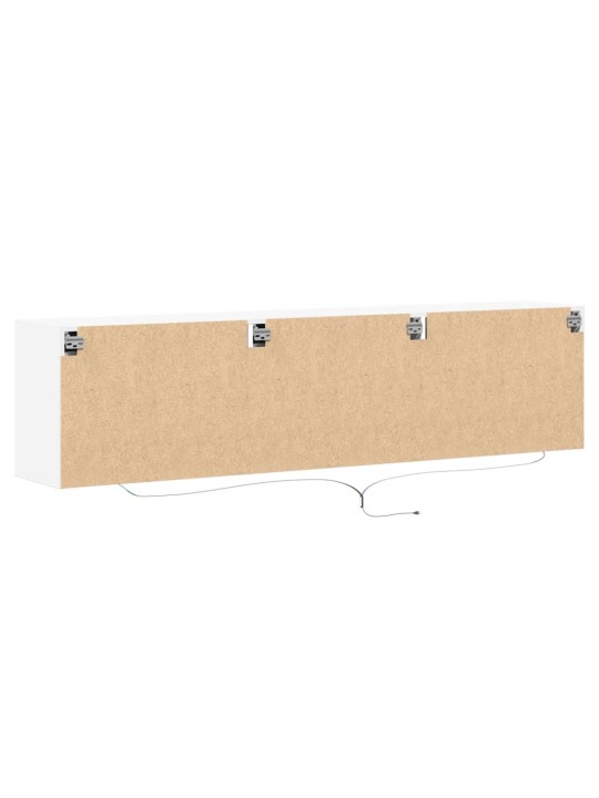 Nástěnná TV skříňka s LED bílá 180 x 31 x 45 cm
