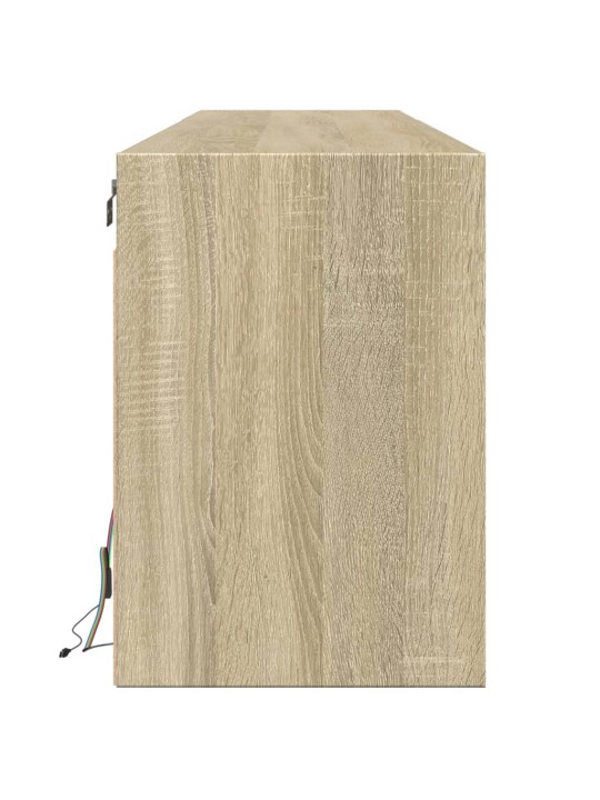 Nástěnná TV skříňka s LED dub sonoma 180 x 31 x 45 cm