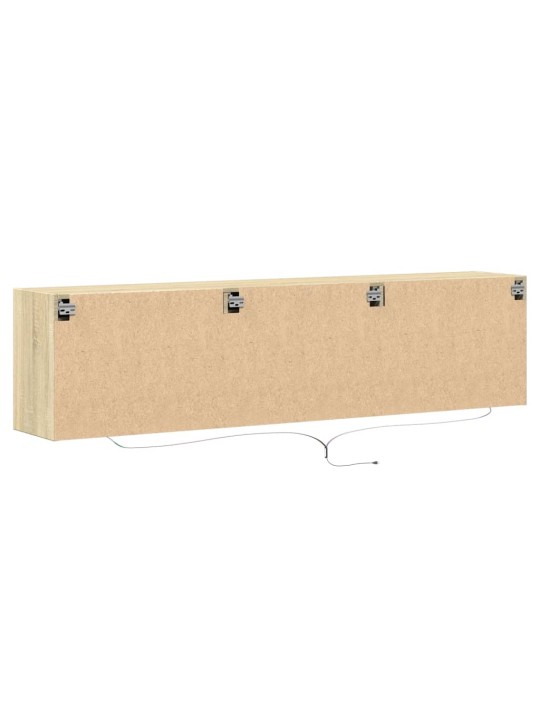 Nástěnná TV skříňka s LED dub sonoma 180 x 31 x 45 cm