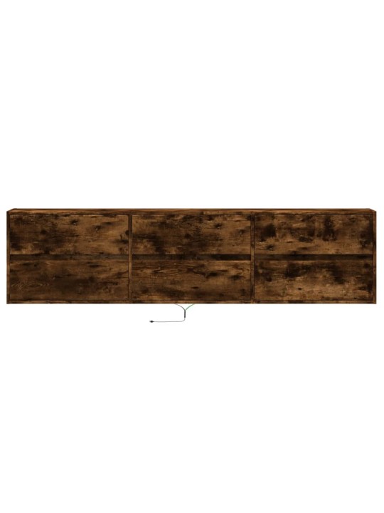 Nástěnná tv skříňka s led kouřový dub 180 x 31 x 45 cm