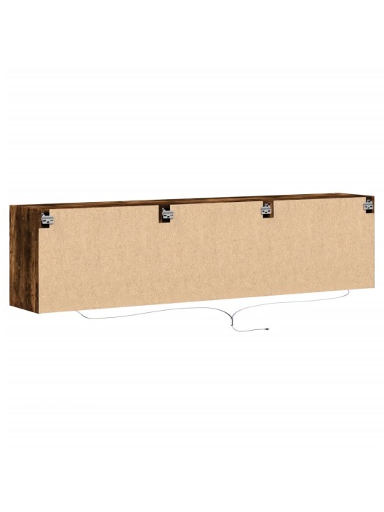 Nástěnná tv skříňka s led kouřový dub 180 x 31 x 45 cm
