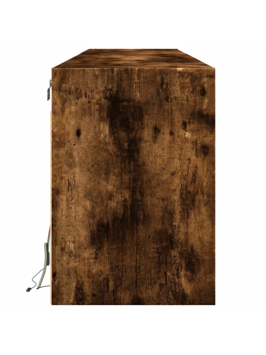 Nástěnná tv skříňka s led kouřový dub 180 x 31 x 45 cm