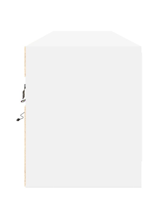 Nástěnná TV skříňka s LED bílá 180 x 31 x 38 cm