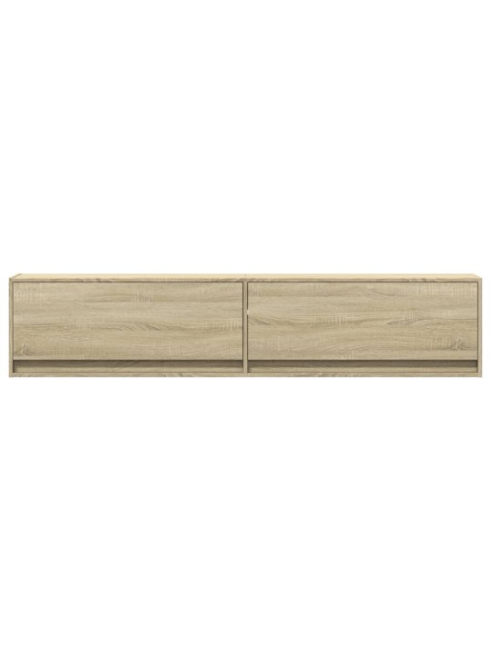 Nástěnná TV skříňka s LED dub sonoma 180 x 31 x 38 cm