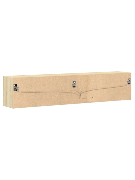 Nástěnná TV skříňka s LED dub sonoma 180 x 31 x 38 cm
