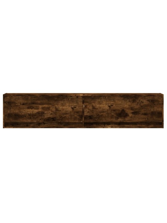 Nástěnná tv skříňka s led kouřový dub 180 x 31 x 38 cm