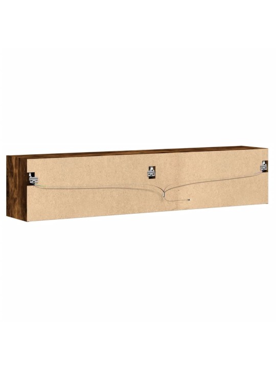 Nástěnná tv skříňka s led kouřový dub 180 x 31 x 38 cm