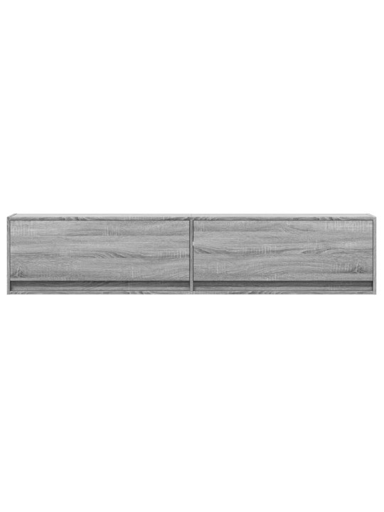 Nástěnná tv skříňka s led šedá sonoma 180 x 31 x 38 cm
