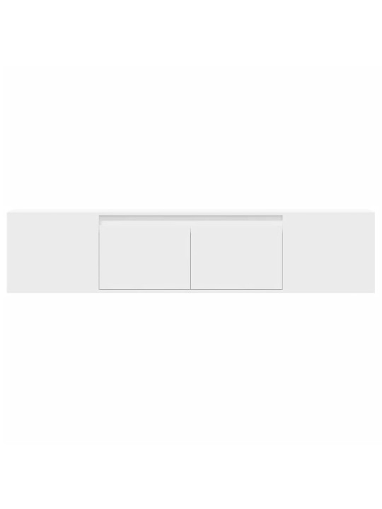 Nástěnná TV skříňka s LED bílá 180 x 31 x 39,5 cm