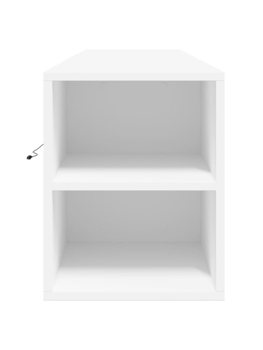 Nástěnná TV skříňka s LED bílá 180 x 31 x 39,5 cm
