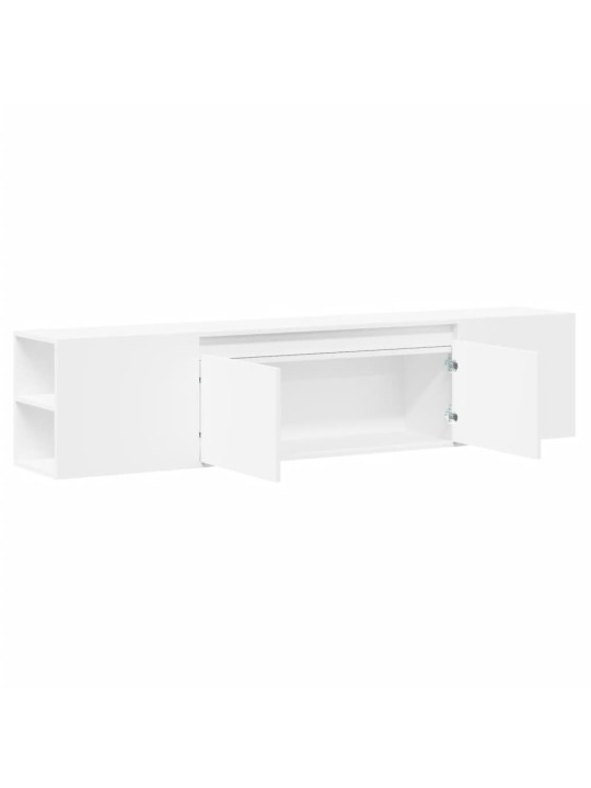 Nástěnná TV skříňka s LED bílá 180 x 31 x 39,5 cm