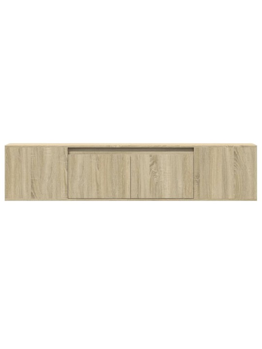 Nástěnná TV skříňka s LED dub sonoma 180 x 31 x 39,5 cm
