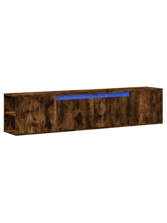 Nástěnná tv skříňka s led kouřový dub 180 x 31 x 39,5 cm