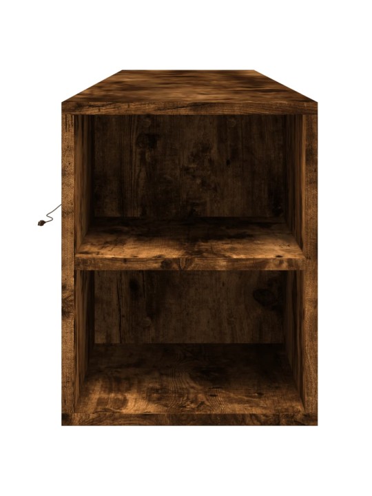 Nástěnná tv skříňka s led kouřový dub 180 x 31 x 39,5 cm