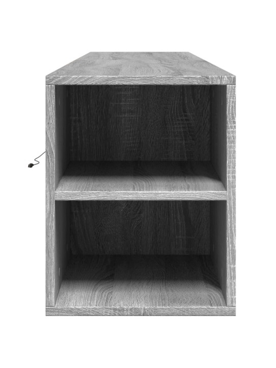 Nástěnná tv skříňka s led šedá sonoma 180 x 31 x 39,5 cm