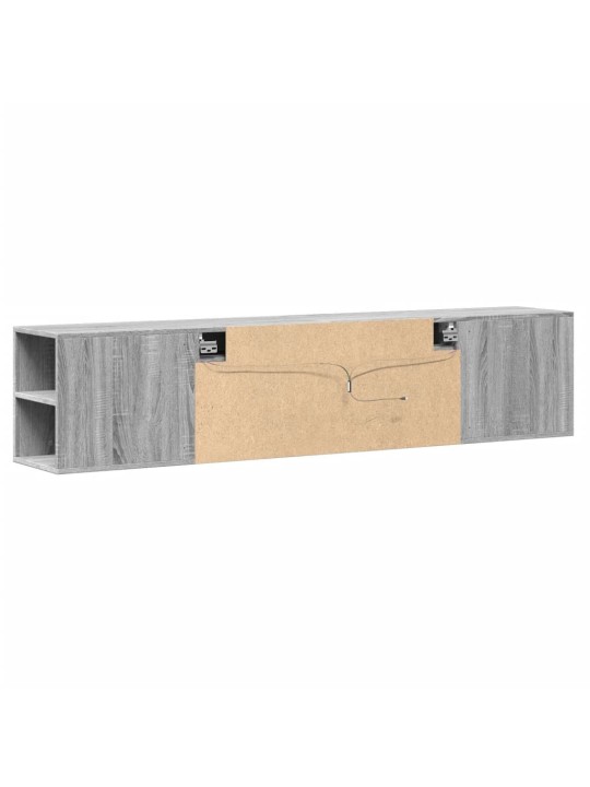 Nástěnná tv skříňka s led šedá sonoma 180 x 31 x 39,5 cm