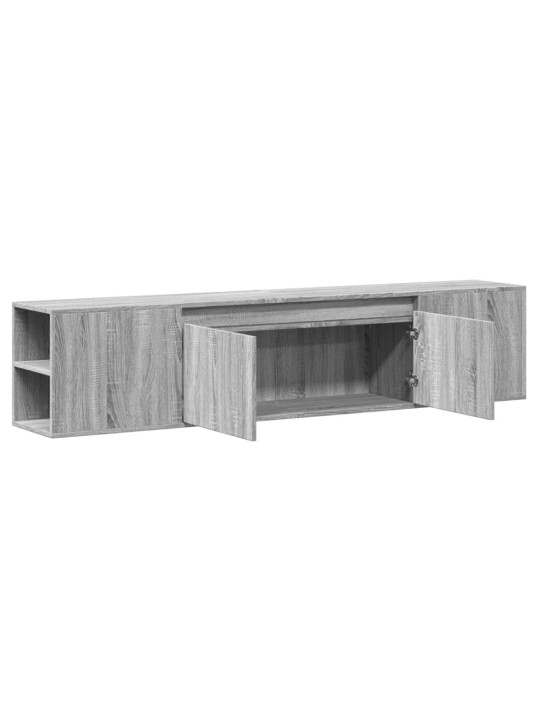 Nástěnná tv skříňka s led šedá sonoma 180 x 31 x 39,5 cm